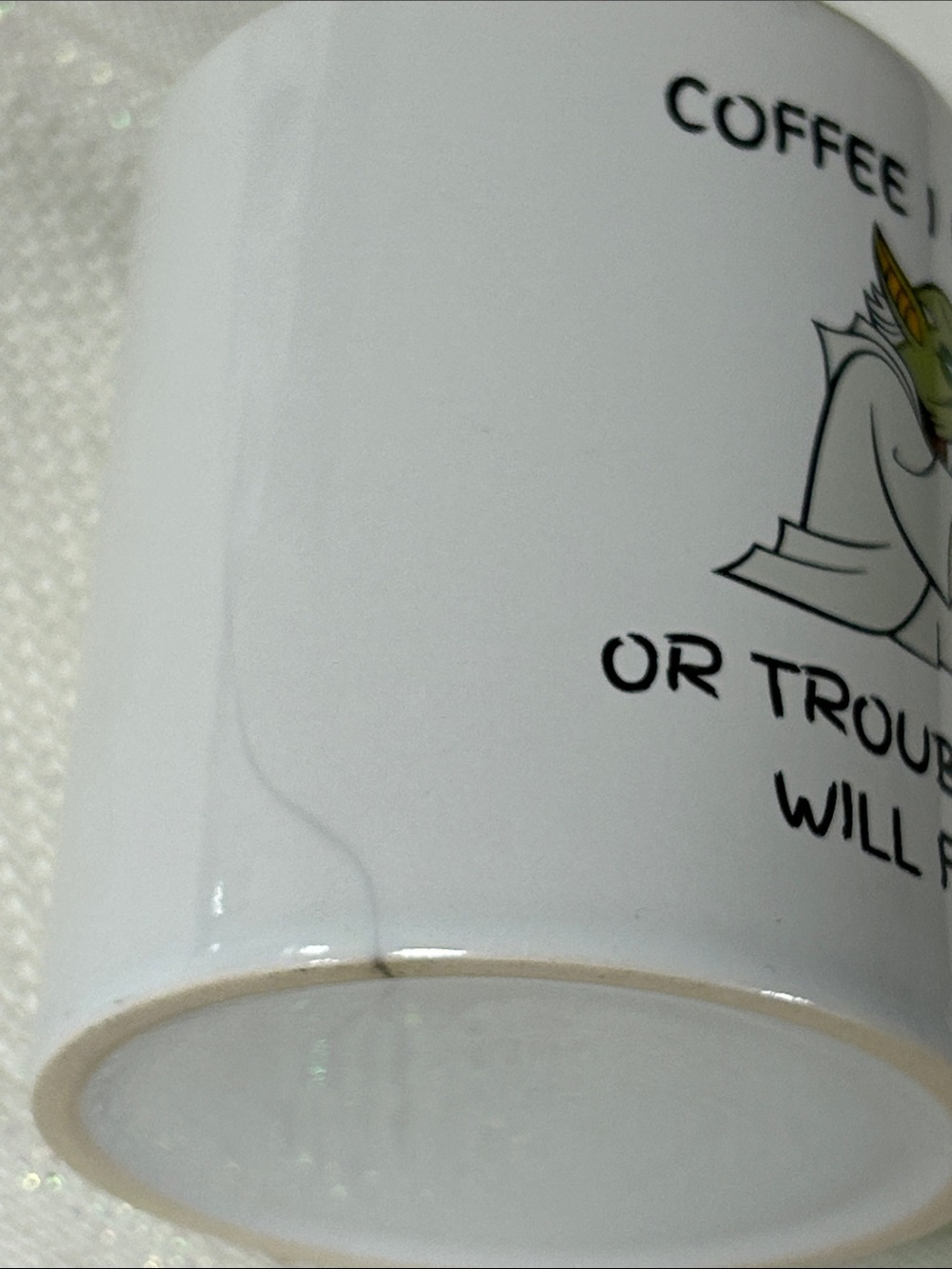 Star Wars-Inspired White Ceramic Coffee Mug with Green Interior - set of 3 image 5